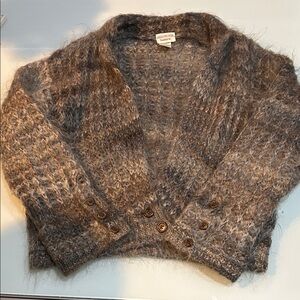 Vintage 1950s60s mohair angora cardigan Woodward Shop Hudson’s Italy